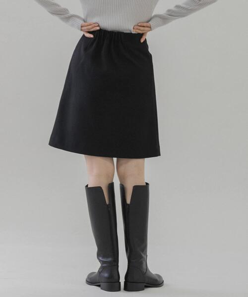 URBAN RESEARCH Sonny Label（アーバンリサーチサニーレーベル）の「メルトン風台形ミニスカート（スカート・レディース・ブラック/ベージュ・36/38）」の17枚目の写真