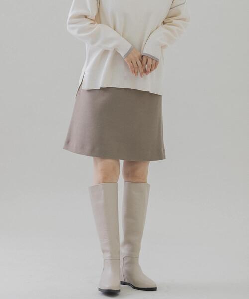 URBAN RESEARCH Sonny Label（アーバンリサーチサニーレーベル）の「メルトン風台形ミニスカート（スカート・レディース・ブラック/ベージュ・36/38）」の13枚目の写真