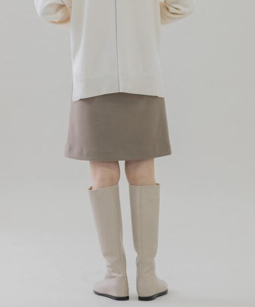 URBAN RESEARCH Sonny Label（アーバンリサーチサニーレーベル）の「メルトン風台形ミニスカート（スカート・レディース・ブラック/ベージュ・36/38）」の15枚目の写真