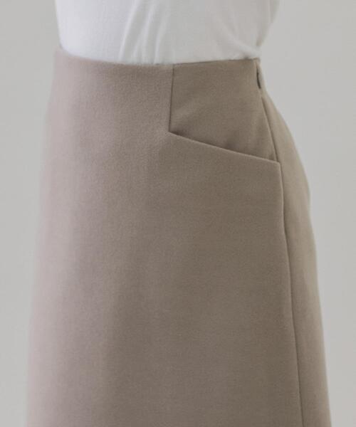 URBAN RESEARCH Sonny Label（アーバンリサーチサニーレーベル）の「メルトン風台形ミニスカート（スカート・レディース・ブラック/ベージュ・36/38）」の5枚目の写真