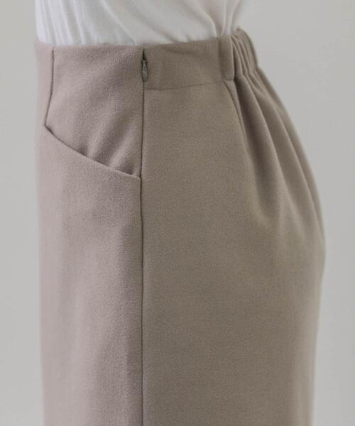 URBAN RESEARCH Sonny Label（アーバンリサーチサニーレーベル）の「メルトン風台形ミニスカート（スカート・レディース・ブラック/ベージュ・36/38）」の7枚目の写真