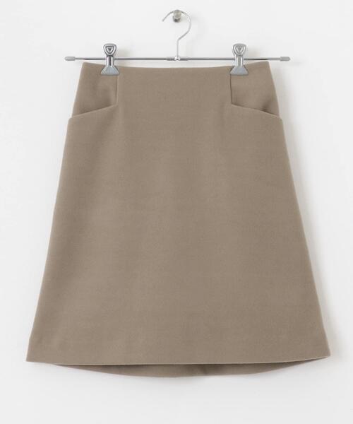 URBAN RESEARCH Sonny Label（アーバンリサーチサニーレーベル）の「メルトン風台形ミニスカート（スカート・レディース・ブラック/ベージュ・36/38）」の9枚目の写真