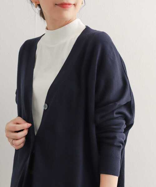 URBAN RESEARCH DOORS（アーバンリサーチドアーズ）の「『UR TECH』テレコハイネックTシャツ（Tシャツ/カットソー・レディース・オフホワイト/ブラック・MEDIUM）」の7枚目の写真