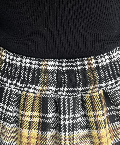 prose verse（プロズヴェール）の「裾フリンジツイードチェックスカート（スカート・レディース・ブルー/イエロー・MEDIUM）」の17枚目の写真