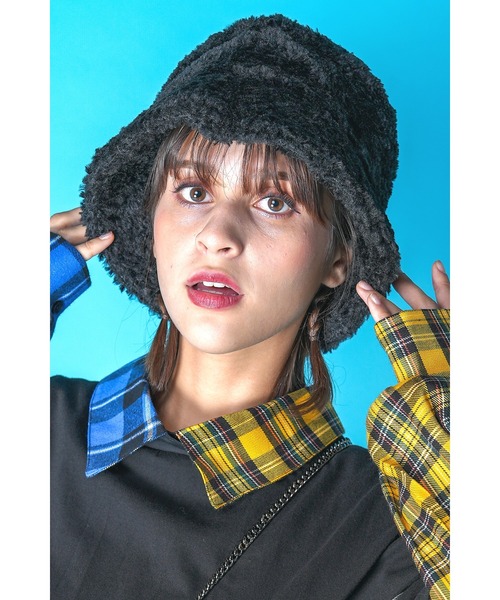 ankoROCK(アンコロック)の「an meets zakka ボアバケットハット(ハット・レディース・B/A・ONE SIZE)」の4枚目の写真