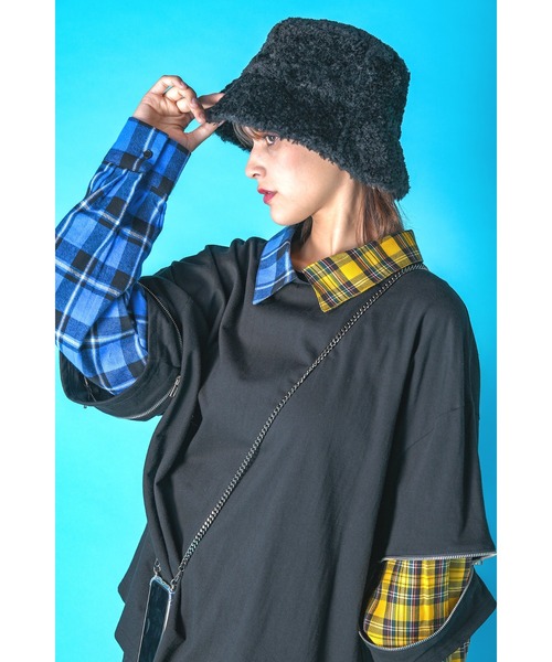 ankoROCK(アンコロック)の「an meets zakka ボアバケットハット(ハット・レディース・B/A・ONE SIZE)」の5枚目の写真