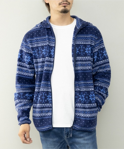 STYLEBLOCK（スタイルブロック）の「HIGHQUALITYフリースパーカー（ブルゾン・メンズ・ブルー系その他/カモフラージュ/ブラック/ネイビー/ベージュ/ヘザーチャコール・LL/M/L）」の5枚目の写真