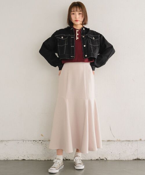 RETRO GIRL(レトロガール)の「起毛HWマーメイドSK(スカート・レディース・ナチュラル/ブラック/ブラウン・LARGE/MEDIUM)」の22枚目の写真