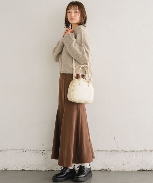RETRO GIRL(レトロガール)の「起毛HWマーメイドSK(スカート・レディース・ナチュラル/ブラック/ブラウン・LARGE/MEDIUM)」の8枚目の写真