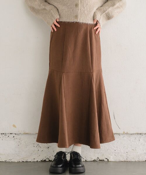 RETRO GIRL(レトロガール)の「起毛HWマーメイドSK(スカート・レディース・ナチュラル/ブラック/ブラウン・LARGE/MEDIUM)」の12枚目の写真