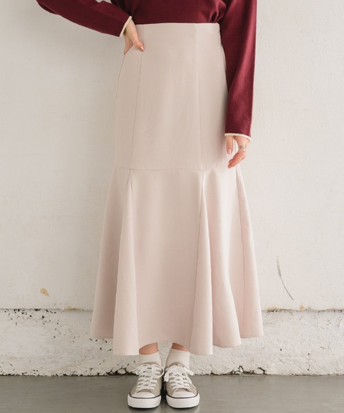 RETRO GIRL(レトロガール)の「起毛HWマーメイドSK(スカート・レディース・ナチュラル/ブラック/ブラウン・LARGE/MEDIUM)」の1枚目の写真