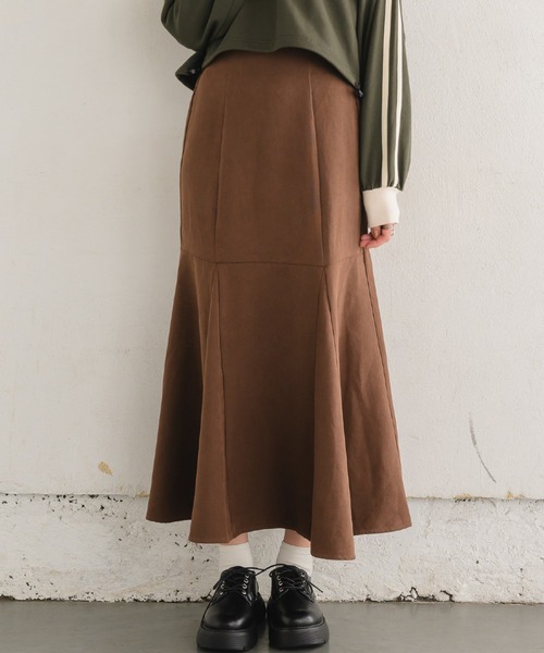 RETRO GIRL(レトロガール)の「起毛HWマーメイドSK(スカート・レディース・ナチュラル/ブラック/ブラウン・LARGE/MEDIUM)」の3枚目の写真