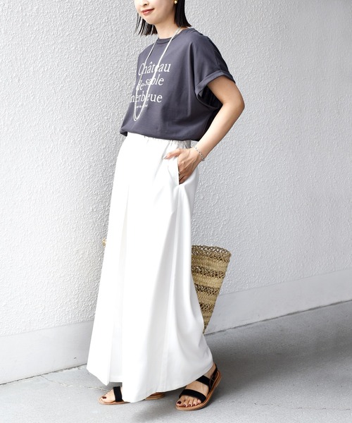 SHIPS.me（シップスミー）の「【ZOZO限定】SHIPS.me:ストレッチ タック キュロット パンツ（その他パンツ・レディース・ライトブルー/グレー/ネイビー/ベージュ/オフホワイト・S/L/XL/XXL/M/XS）」の7枚目の写真