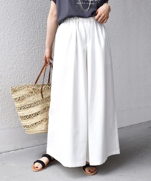 【新品・タグ付き】MARK & LONA キュロットパンツM プレゼント袋付き SHIPS.me（シップスミー）の「【ZOZO限定】SHIPS.me:ストレッチ