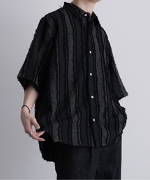 Various loose regular shirts -fringe stripe- / バリアスルーズレギュラーシャツ -フリンジストライプ-