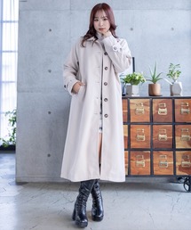 clear | ステンカラーダブルロングコート≪2023AW新作≫(ステンカラーコート)