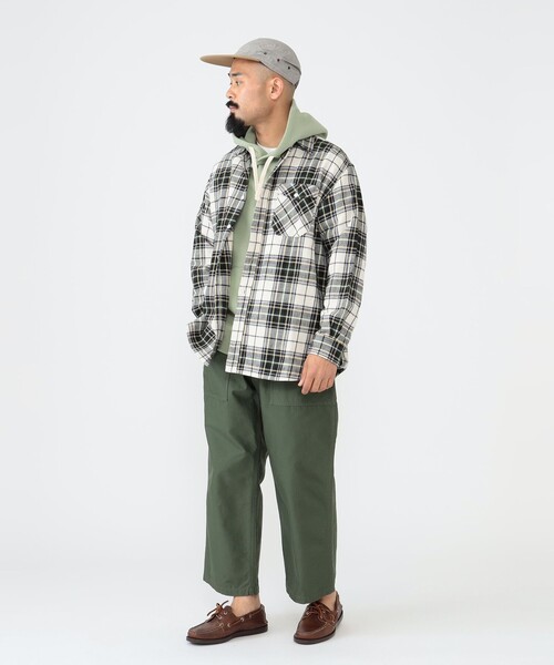 BEAMS PLUS（ビームスプラス）の「BEAMS PLUS / タータンチェック ガイド シャツ（シャツ/ブラウス・メンズ・ネイビー/オフホワイト・M/L/XL/S）」の3枚目の写真