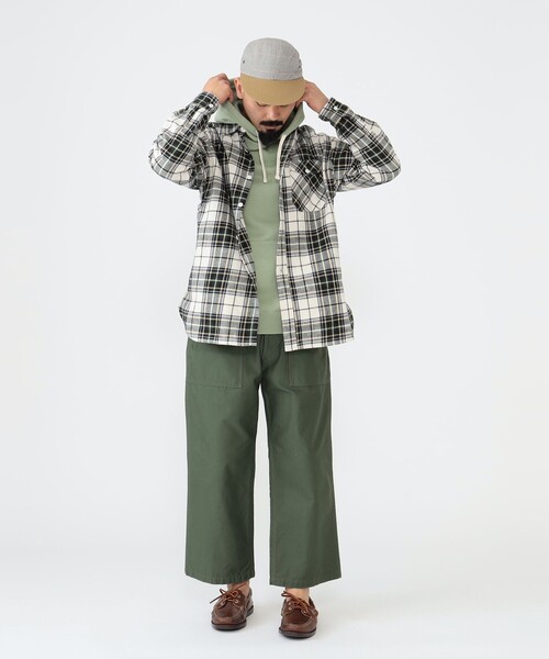 BEAMS PLUS（ビームスプラス）の「BEAMS PLUS / タータンチェック ガイド シャツ（シャツ/ブラウス・メンズ・ネイビー/オフホワイト・M/L/XL/S）」の4枚目の写真