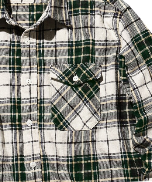 BEAMS PLUS（ビームスプラス）の「BEAMS PLUS / タータンチェック ガイド シャツ（シャツ/ブラウス・メンズ・ネイビー/オフホワイト・M/L/XL/S）」の8枚目の写真