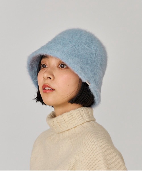 OVERRIDE（オーバーライド）の「OVERRIDE  ANG SHAGGY CLOCHE HAT / オーバーライド（ハット・レディース・ブラック/ライトブルー/ホワイト・M/57.5cm）」の14枚目の写真