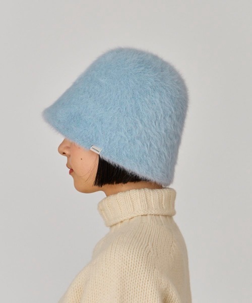 OVERRIDE（オーバーライド）の「OVERRIDE  ANG SHAGGY CLOCHE HAT / オーバーライド（ハット・レディース・ブラック/ライトブルー/ホワイト・M/57.5cm）」の15枚目の写真