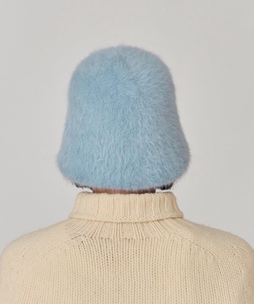 OVERRIDE（オーバーライド）の「OVERRIDE  ANG SHAGGY CLOCHE HAT / オーバーライド（ハット・レディース・ブラック/ライトブルー/ホワイト・M/57.5cm）」の17枚目の写真