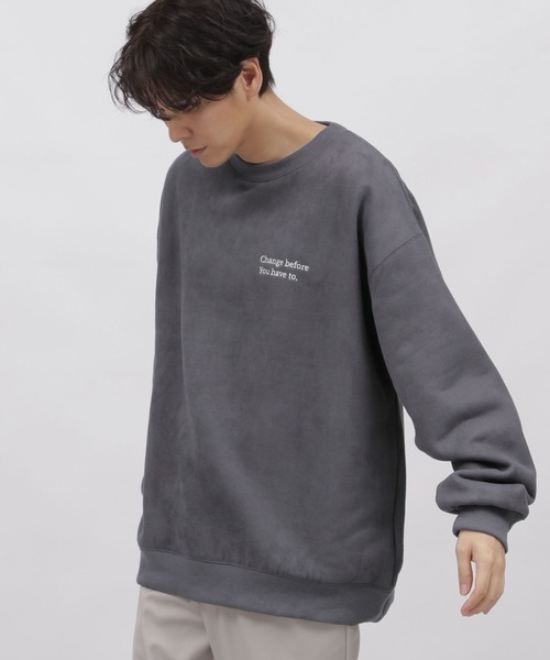 LAKOLE（ラコレ）の「スエードボア刺繍プルオーバー / 973700（スウェット・メンズ・グリーン/チャコール/パープル/アイボリー・MEDIUM/X-LARGE/SMALL/LARGE）」の11枚目の写真