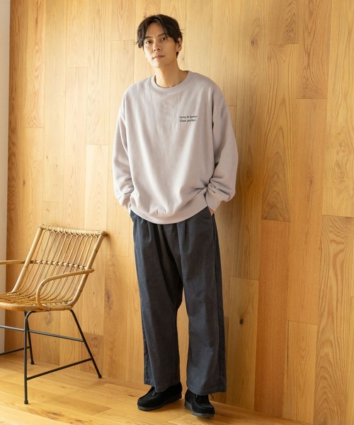 LAKOLE（ラコレ）の「スエードボア刺繍プルオーバー / 973700（スウェット・メンズ・グリーン/チャコール/パープル/アイボリー・MEDIUM/X-LARGE/SMALL/LARGE）」の7枚目の写真