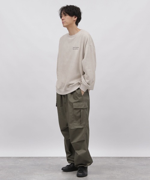 LAKOLE（ラコレ）の「スエードボア刺繍プルオーバー / 973700（スウェット・メンズ・グリーン/チャコール/パープル/アイボリー・MEDIUM/X-LARGE/SMALL/LARGE）」の12枚目の写真