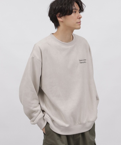 LAKOLE（ラコレ）の「スエードボア刺繍プルオーバー / 973700（スウェット・メンズ・グリーン/チャコール/パープル/アイボリー・MEDIUM/X-LARGE/SMALL/LARGE）」の13枚目の写真