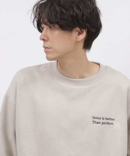 LAKOLE（ラコレ）の「スエードボア刺繍プルオーバー / 973700（スウェット・メンズ・グリーン/チャコール/パープル/アイボリー・MEDIUM/X-LARGE/SMALL/LARGE）」の14枚目の写真