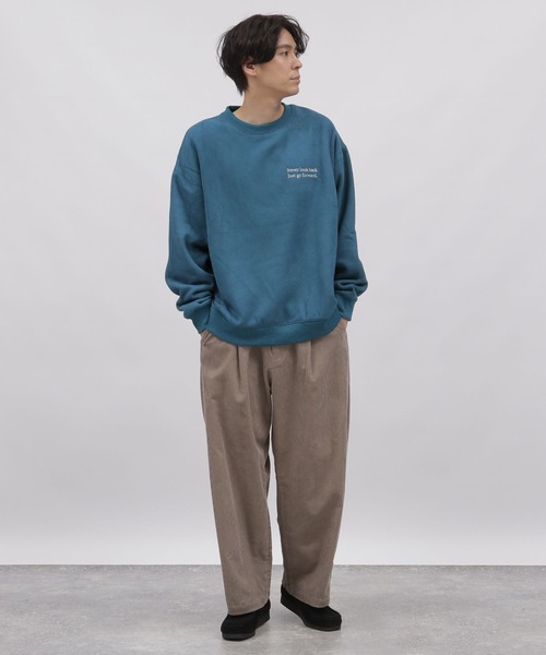 LAKOLE（ラコレ）の「スエードボア刺繍プルオーバー / 973700（スウェット・メンズ・グリーン/チャコール/パープル/アイボリー・MEDIUM/X-LARGE/SMALL/LARGE）」の15枚目の写真