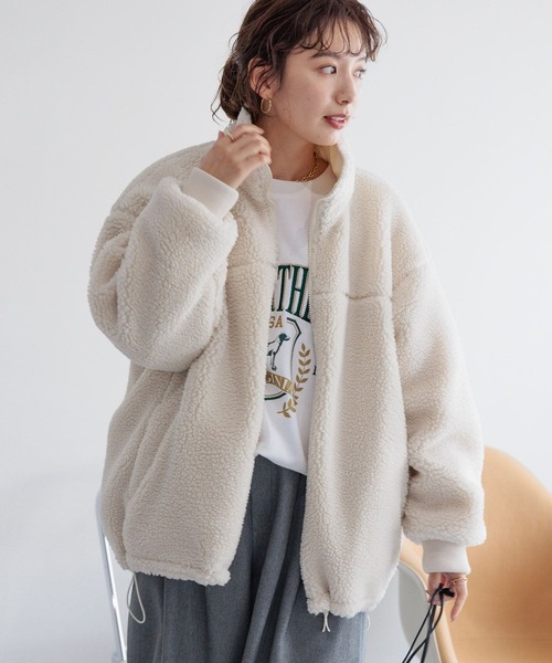 LEPSIM（レプシィム）の「リバーシブルボアナイロンBIGジャケット