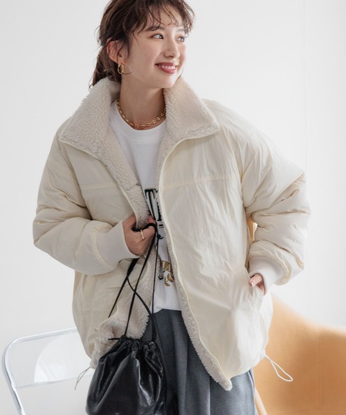 LEPSIM（レプシィム）の「リバーシブルボアナイロンBIGジャケット