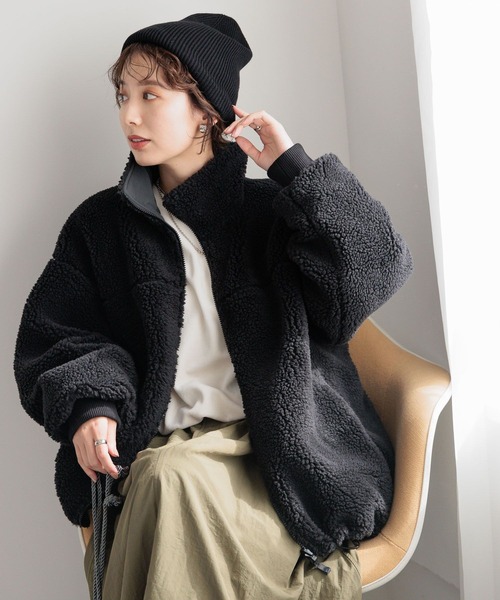 LEPSIM（レプシィム）の「リバーシブルボアナイロンBIGジャケット