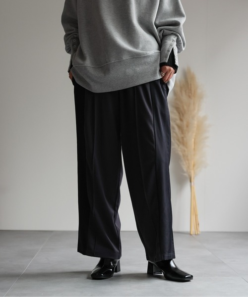 ap retro(アプレトロ)の「異素材切替イージーパンツ/トラックパンツ(その他パンツ・レディース・ダークブラウン/グレイッシュベージュ/カーキ/チャコールグレー・FREE)」の19枚目の写真