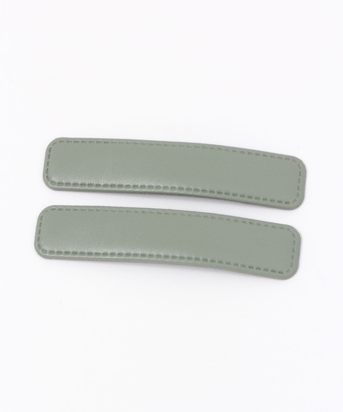 LAKOLE（ラコレ）の「レザーテイストヘアピン / 990605（ヘアピン・レディース・オリーブ/アイボリー/ブラック・FREE）」の3枚目の写真