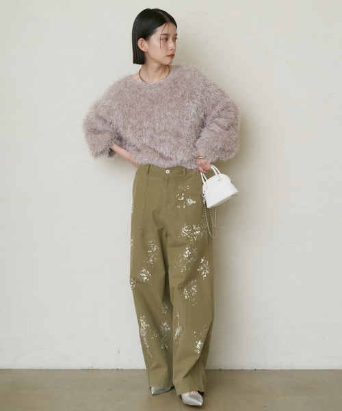 【期間限定　ほぼ半額】 Loungedress ペイントパンツ LOUNGEDRESS（ラウンジドレス）の「ペイントパンツ（カーゴ