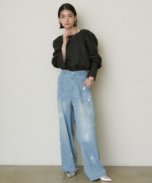 LOUNGEDRESS（ラウンジドレス）の「ペイントパンツ（カーゴパンツ・レディース・カーキ/ブルー・SMALL/MEDIUM）」の18枚目の写真