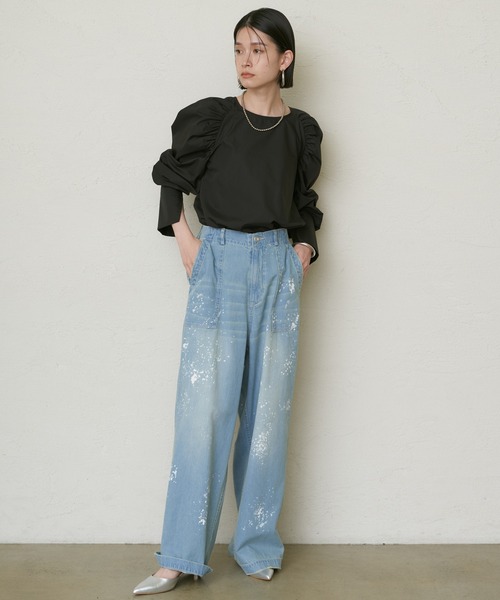 LOUNGEDRESS（ラウンジドレス）の「ペイントパンツ（カーゴパンツ・レディース・カーキ/ブルー・SMALL/MEDIUM）」の19枚目の写真