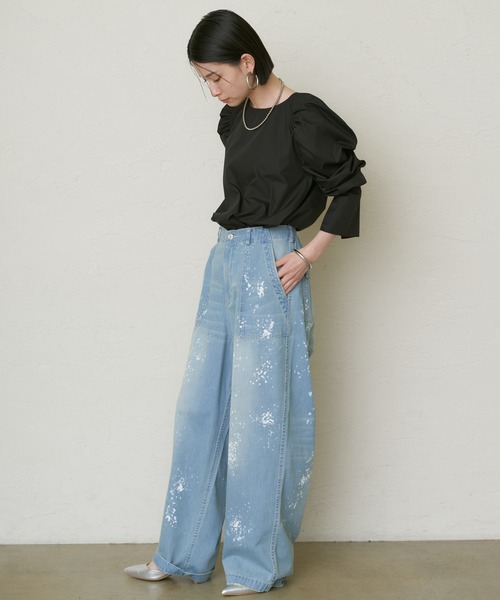 LOUNGEDRESS（ラウンジドレス）の「ペイントパンツ（カーゴパンツ・レディース・カーキ/ブルー・SMALL/MEDIUM）」の20枚目の写真