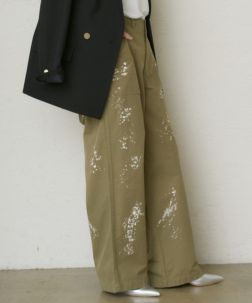 LOUNGEDRESS（ラウンジドレス）の「ペイントパンツ（カーゴパンツ・レディース・カーキ/ブルー・SMALL/MEDIUM）」の12枚目の写真