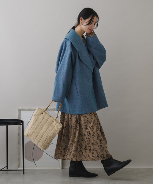 KATHARINE ROSS（キャサリンロス）の「【KATHARINE ROSS】WEB限定 A4サイズ収納可　ふわふわエコファー×PUレザートート（トートバッグ・レディース・ベージュ/グレー/カーキ/グレイッシュベージュ・MEDIUM）」の10枚目の写真