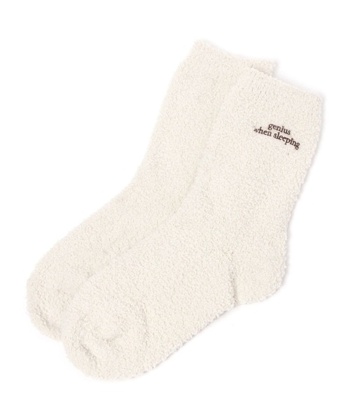 GLOBAL WORK(グローバルワーク)の「モコモコWARMロゴソックス/986459(ソックス/靴下・レディース・グレー/アイボリー/ブラウン・FREE)」の3枚目の写真
