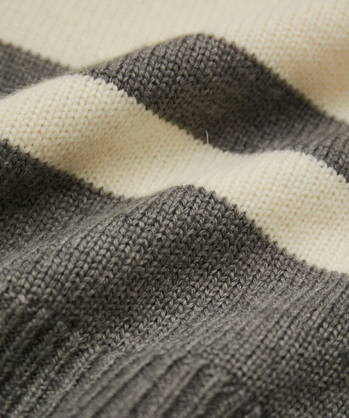 ADAM ET ROPE'（アダムエロペ）の「【環境配慮・WEB限定】カラーブロックショートニットプルオーバー（ニット/セーター・レディース・チャコールグレー/ブラウン系その他・FREE）」の21枚目の写真