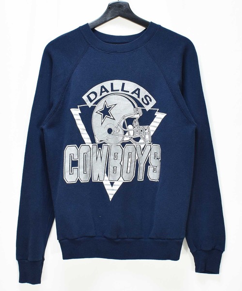 NBA/NFL/NHL/MLB(エヌビーエーエヌエフエルエヌエイチエルエムエルビー)の「【ヴィンテージ古着】80's DALLAS COWBOYSYS/ダラス カウボーイズ NFL クルーネックスウェット USA製(スウェット・メンズ・ネイビー・MEDIUM)」の2枚目の写真