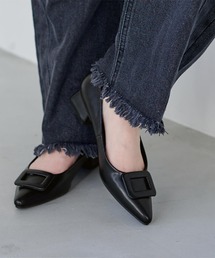 UR'S | 3cmヒールバックルデザインパンプス(パンプス)