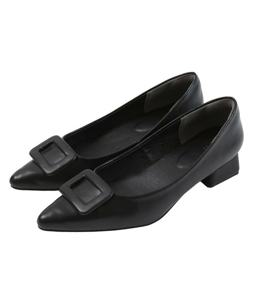 UR'S(ユアーズ)の「3cmヒールバックルデザインパンプス(パンプス・レディース・アイボリー/ブラック/キャメル・M/S/LL/L)」の11枚目の写真