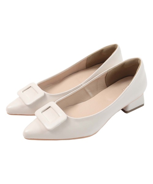 UR'S(ユアーズ)の「3cmヒールバックルデザインパンプス(パンプス・レディース・アイボリー/ブラック/キャメル・M/S/LL/L)」の12枚目の写真