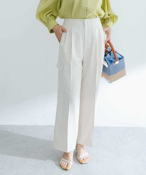 URBAN RESEARCH ROSSO WOMEN（アーバンリサーチ　ロッソ）の「センタープレスカーゴパンツ（その他パンツ・レディース・アイボリー/カーキ・FREE）」の14枚目の写真